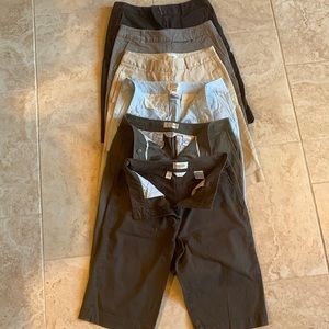 5 pairs as a lot of Talbots stretch Bermuda shorts size 5 Colors as shown